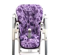 Housse de rechange de coussin de siège pour bébé Peg Perego Prima Pappa Diner - 7 motifs colorés de chouette - Neuf