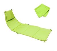 Housse de rechange pour chaise longue d'extérieur et parasol à suspendre | Tapis de terrasse en tissu imperméable avec cordes sécurisées pour chaise longue incurvée flottante de porche | Siège beige