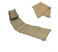 Housse de rechange pour chaise longue d'extérieur et parasol | Tapis de terrasse en tissu imperméable avec cordes sécurisées pour chaise longue incurvée flottante | Siège beige (couleurs)