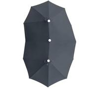 Housse de rechange pour parasol - 12 baleines 2,70 m UPF 30+ double toit | de rechange pour parasol d'extérieur | pour terrasse, jardin, piscine, patio, plage