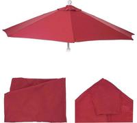 Housse de rechange pour parasol demi-lune, 270 cm, UV 50+, bordeaux