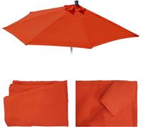 Mendler Toile de Rechange pour Parasol Demi-Rond Parla 300cm UV 50+ 3kg Terracotta