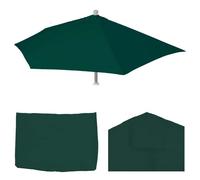 Housse De Rechange Pour Parasol Demi-Rond Parla, Housse De Rechange Pour Parasol, 300cm Tissu/Textile Uv 50+ 3kg Vert Vert