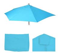 Mendler Housse de rechange pour parasol demi-rond Parla 300 cm UV 50+ 3 kg Turquoise