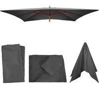 Housse de rechange pour parasol en bois Florida 2x3m, housse de parasol de jardin ~ anthracite