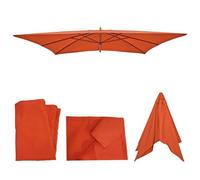 Housse De Rechange Pour Parasol En Bois Florida 2x3m, Housse De Parasol De Jardin Terracotta Orange