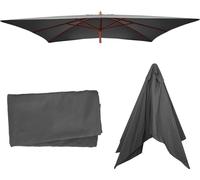Housse de rechange pour parasol Florida 3x4m, housse de rechange pour parasol, polyester ~ anthracite