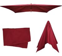 Mendler Housse de rechange pour parasol Florida 3x4 m Polyester Bordeaux