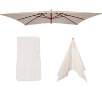 Mendler Housse de rechange pour parasol Florida polyester 3x4 m crème