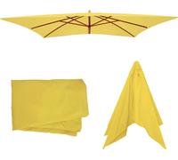 Housse de rechange pour parasol Florida 3x4m, housse de rechange pour parasol, polyester ~ jaune