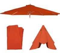 Mendler Housse de rechange pour parasol Florida Ø 3,5 m polyester 8 baleines terracotta