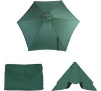 Housse de rechange pour parasol Florida, housse de rechange pour parasol, Ø 3m polyester 6 baleines ~ vert olive