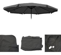 Housse de rechange pour parasol Meran Pro, parasol de marché gastronomique avec volant Ø 5m, polyester ~ anthracite