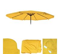 Housse De Rechange Pour Parasol Meran Pro, Parasol De Marché Gastronomique Avec Volant Ø 5m, Polyester Jaune Jaune