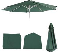 Housse de rechange pour parasol N19, housse de parasol de rechange, Ø 3m tissu/textile ~ vert