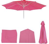 Housse de rechange pour parasol N19, housse de rechange pour parasol, Ø 3 m, tissu ~ rose