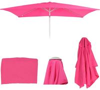 Housse de rechange pour parasol N23, housse de rechange pour parasol, 2x3m rectangulaire tissu/textile 4,5kg UV 50+ ~ rose