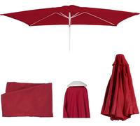 Housse de rechange pour parasol N23, housse de rechange pour parasol, 2x3m rectangulaire tissu/textile 4,5kg UV 50+ ~ bordeaux