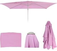 Housse de rechange pour parasol N23, housse de rechange pour parasol, 2x3m rectangulaire tissu/textile 4,5kg UV 50+ ~ lilas