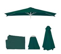 Mendler Housse de rechange pour parasol N23 2 x 3 m rectangulaire tissu 4,5kg UV 50+ Vert