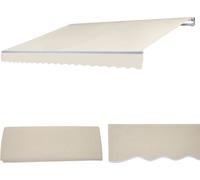 Housse de rechange pour store HWC-E31, store à bras articulé Housse de rechange protection solaire, 3x2,5m ~ acrylique crème