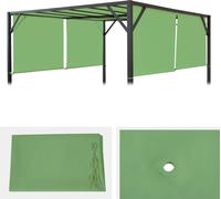 Housse de rechange pour toit de pergola Baia 4x4m ~ vert