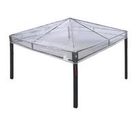 Housse de rechange pour tonnelle transparente 300 x 300 x 26 cm PVC | Imperméable, protection contre le vent et la pluie, pour jardin et terrasse, nettoyage facile