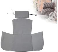 Housse de Rechange SurdimensionnéE pour Coussin de Balancelle Suspendue, Housse de Protection ZippéE pour Panier Suspendu (Coussins Non Inclus)(Gray)