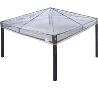 Housse de rechange vidaXL pour gazebo, transparente, 300 x 300 x 26 cm, PVC