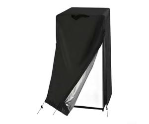 Housse de réfrigérateur extérieur 420D pour congélateur vertical résistant à l'eau - Protection contre la poussière pour refroidisseur de boissons, arrière-cour - 58,4 x 58,4 x 142,4 cm (91 x 76 x 180