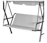 Housse de Remplacement pour Balancelle Tissu Oxford 600D Ultra-Résistant Imperméable Balancelle de Jardin 2/3 Places Housses de Remplacement pour Balancelles,Gris,138x50x50cm