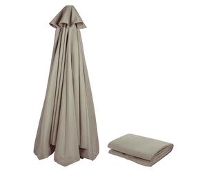 Housse de remplacement pour parasol ⌀3 m/4 m/270 cm/2 m/230 cm/280 cm/250 cm, 8 baleines/6 baleines, protection UV 80, résistante au vent, stable, pour la plage, la terrasse et le jardin, pièce de rec