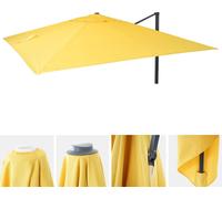 Mendler Housse de rechange pour parasol de luxe HWC-A96 3,5x3,5m (Ø4,95m) polyester Jaune