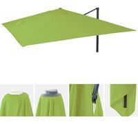 Housse de rechange pour parasol de luxe HWC-A96, housse de rechange pour parasol, 3x3m (Ø4,24m) polyester 2,7kg ~ vert clair