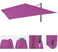 Mendler Housse de rechange pour parasol HWC-A96 3x3m (Ø4,24m) Polyester 2,7kg Violet