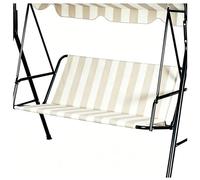 Housse de Remplacement pour Siège de Balancelle de Jardin, 600D Oxford épais Imperméable, Housses de Coussin de Remplacement pour Balancelle de Jardin 2/3 Places,Beige 2,113x47x47cm