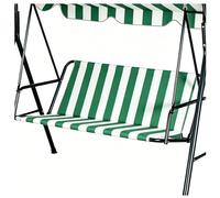 Housse de Remplacement pour Siège de Balancelle de Jardin, 600D Oxford épais Imperméable, Housses de Coussin de Remplacement pour Balancelle de Jardin 2/3 Places,Green 2,158x52x52cm