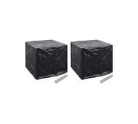 Vidaxl Housse De Réservoir D'eau De Jardin 2pcs 8 ?illet 116x100x120cm