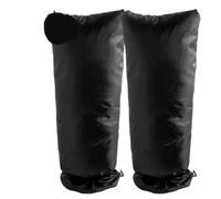 Housse de robinet d'extérieur en tissu Oxford + coton. | Noir 19,5 cm x 13,5 cm for robinet extérieur : protection isolante (1/2/3 pièces)(2pcs-long)