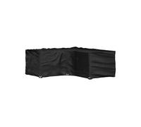 vidaXL Housse de salon de jardin en forme de L 12 œillets 185x185x70 cm Noir