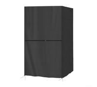 Housse de Sauna Outdoor Imperméable 210D Oxford Noir - Housse de Protection Coupe-Vent pour Bois Infrarouge Sauna avec pour Fermeture Éclair 97x109x193cm(210D)