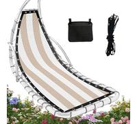 Housse de siège de rechange pour fauteuil suspendu - Pièce de fixation épaisse - Tissu de rechange pour chaise longue - Pour jardin, camping, pique-nique, terrasse, pelouse