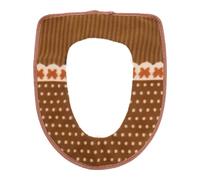 Housse De Siège De Toilette En Matériau Doux Et Chaud Design Autocollant Pour Un Placement Facile