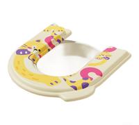 Housse de siège de toilette imperméable en EVA pour toilettes standard avec motifs d'animaux légers, y compris des éléphants (chat orange)