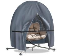 Housse de siège en forme d'œuf, imperméable, avec double assise et fermeture éclair