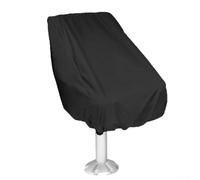 Housse de siège marine robuste en tissu 210D résistant aux UV | Tissu Oxford 210D, revêtement imperméable, design coupe-vent, couleur noire, protection marine