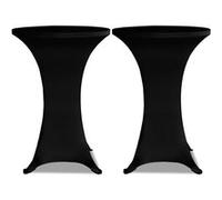 VIDAXL Housse table Ø 70 cm - Noir
