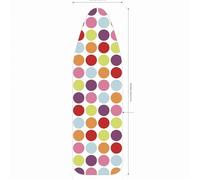 MSV France Housse de table à repasser Extensible 100% coton avec élastique Multicolore
