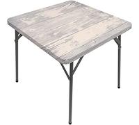 Housse de table carrée en bois, texture de planche en bois, bord élastique, convient pour buffet et camping, convient pour table carrée de 71,1 x 71,1 cm