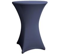 Housse de table de bar bleu marine pour 70 - 75 cm de diamètre extensible - Housses diverses